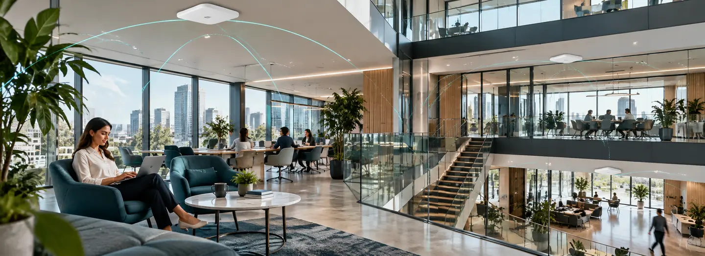 Smart Wi-Fi 6, Wi-Fi 7 & Mesh Networks — installed or configured for a modern business workplace